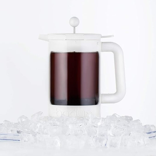 Bodum Bean Cold Brew Coffee Maker Set, 1.5 L/51 oz, White