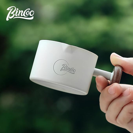 Bincoo Espresso Measuring Cup 90ml/3oz- Stainless Steel Coffee Dosing Cup with Handle & Scale,Perfect for Espresso Extraction & Coffee Beans, Barista Accessories for Coffee Lovers