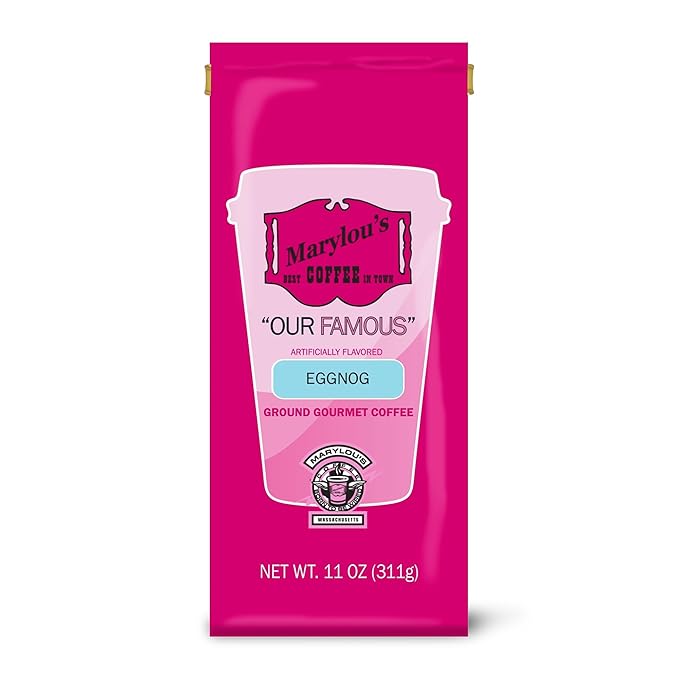 Marylou’s Coffee – Eggnog Flavored Ground Gourmet Coffee – 11 oz