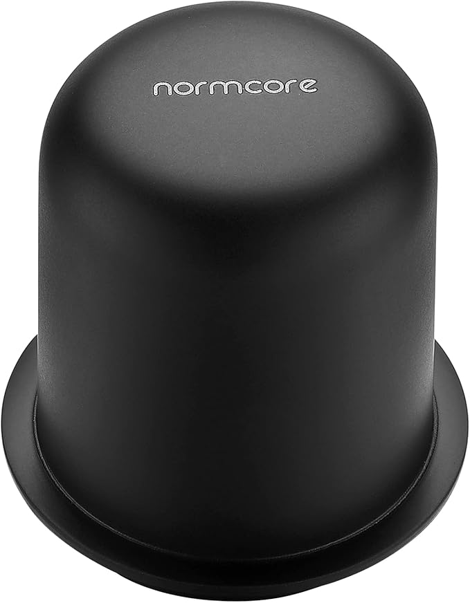 Normcore 58mm Dosing Cup - Espresso Coffee Dosing Cup Compatible with 58mm Portafilter - Non-stick coating Black - 304 Stainless Steel - Espresso Machine Accessory - Tall Version