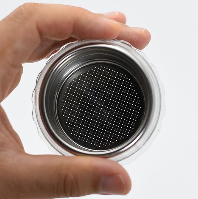 LEVERPRESSO 51mm Non-Pressurized Espresso Filter Basket, Ridgeless 18g 304 Stainless Steel Portafilter Basket, 632 Micro-Holes, Fits Most 51mm Portafilters