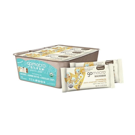 GoMacro MacroBar Organic Vegan Protein Bars + MacroBar Mini Organic Vegan Snack Bars