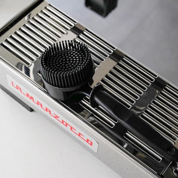 watchget Silicon Espresso Coffee Machine Cleaning Brush Professional Design for 360° Cleaning of espresso Group Head Detachable Silicon Bristles for 58mm Grouphead