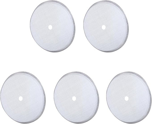 5 Pack French Press Replacement Filter Screen Reusable Stainless Steel Mesh Filters for 600ml / 20.29oz Coffee Pot Coffee Maker