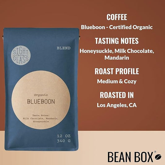Blueboon - Certified Organic - Roasted by Sightglass Coffee - Whole Bean Coffee - 2 Pound Bag