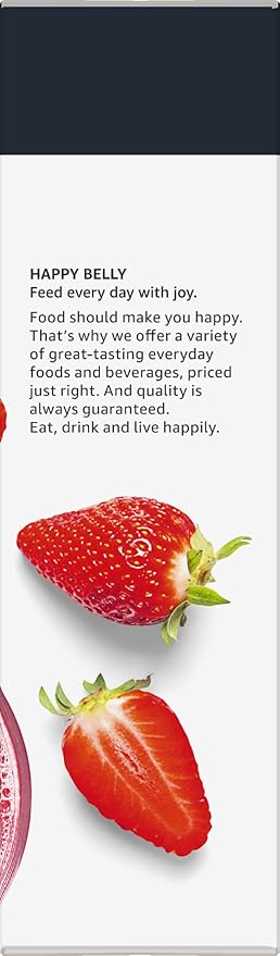 Happy Belly Drink Mix Singles, Strawberry with Caffeine, (Previously Solimo) 1.1 ounce (Pack of 4)