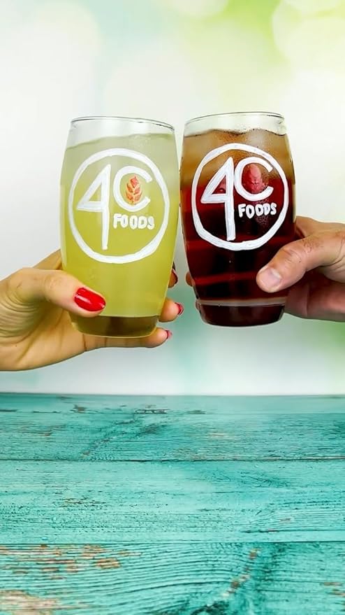 4C Powdered Drink Mix Canister, Lemonade 6 Pack, 9 Quarts, Family Sized Bin, Thirst Quenching Flavors