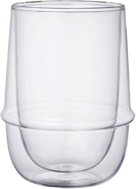KINTO 23106 KRONOS Double Wall Iced Tea Glass, 11.8 fl oz (350 ml), Heat Resistant Glass, Microwave and Dishwasher Safe, Gift Present