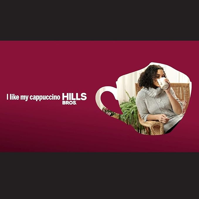 Hills Bros. Cappuccino Mix–Rich, Frothy Coffeehouse-Tasting Instant Drink Mix–Quick and Easy Preparation–Perfect for Hot & Iced Drinks & Creaming Coffee – English Toffee, 1 Pack of 16oz