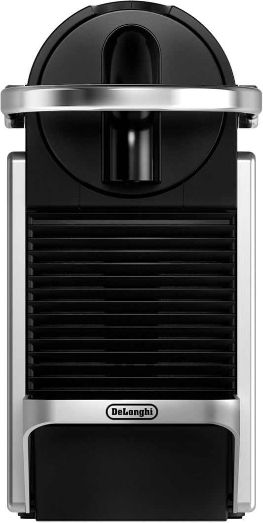 De′Longhi Nespresso Pixie EN127.S, Fully Automatic Coffee Machine, One-Button Coffee Machine with Multi-Function, Welcome Set Included, Compact Design, 19 Bar Pressure, 1260W, Silver