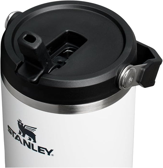 STANLEY IceFlow 2.0 Flip Straw Tumbler with Handle 40 oz | Twist On Lid and Flip Up Straw | Leakproof Water Bottle | Insulated Stainless Steel | BPA-Free | Chalk
