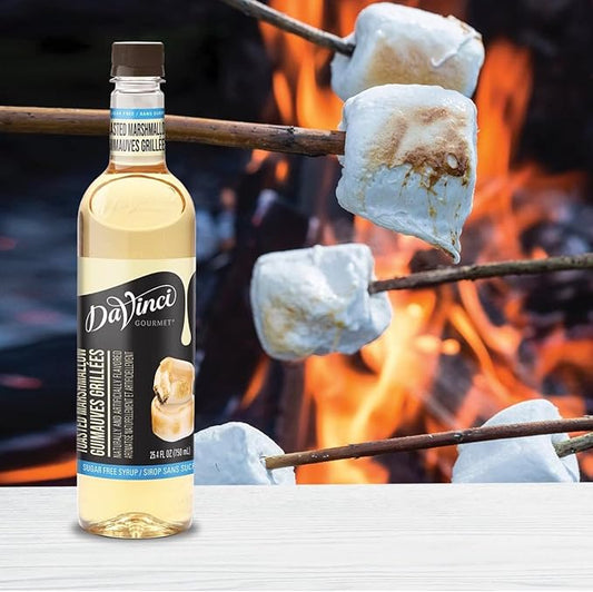 DaVinci Gourmet Sugar-Free Toasted Marshmallow Syrup, 25.4 Fluid Ounces (Pack of 4)