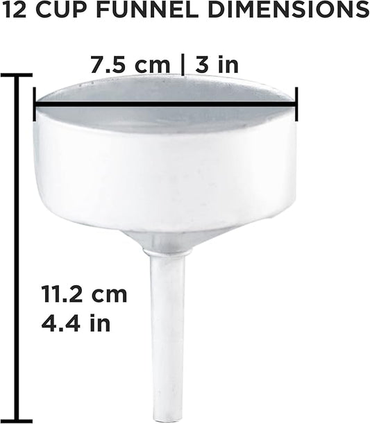 GROSCHE Milano Moka pot funnel filter 12 CUP size funnel filter replacement part for aluminum stovetop espresso maker Greca moka espresso coffee maker