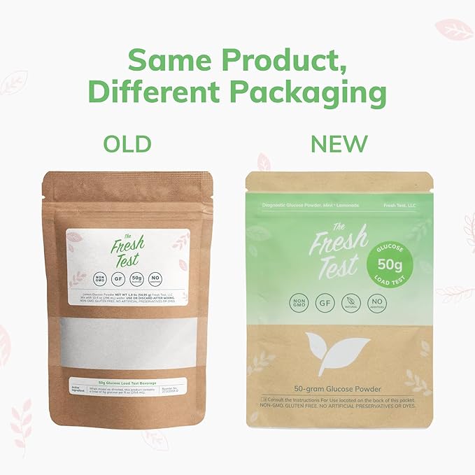 The Fresh Test, 50-gram Powder Drink Mix | Additive-Free, Non-GMO, Organic Ingredients | Mint Lemonade