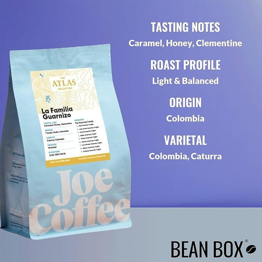 Colombia La Familia Guarnizo - Roasted by Joe Coffee Company - Whole Bean Coffee - 12 Ounce Bag