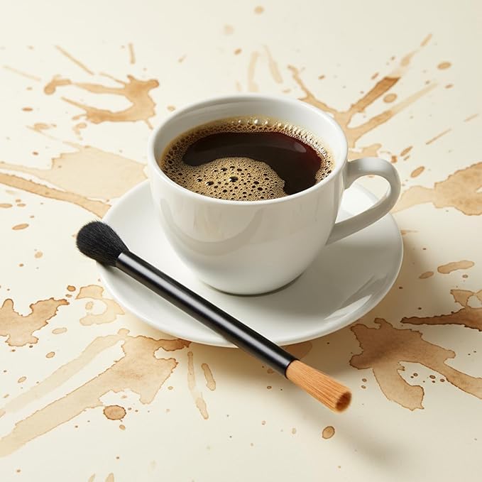 Ymapinc 2Pcs Coffee Grinder Cleaner Brush - Dual Head Coffee Machine Grinder Cleaning & Dusting Brush, Barista Tools for Espresso Home Kitchen Use