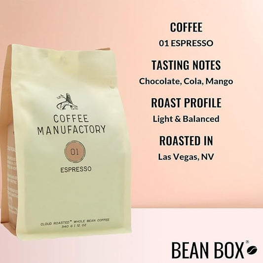 Bean Box Sampler - Roasted by Manufactory, 2-Pack, Whole Bean Coffee, Gourmet Coffee