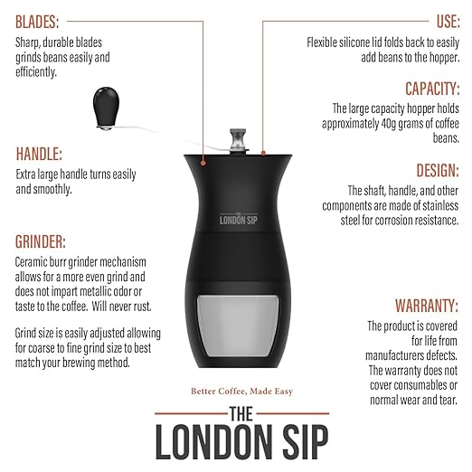 London Sip Manual Coffee Grinder