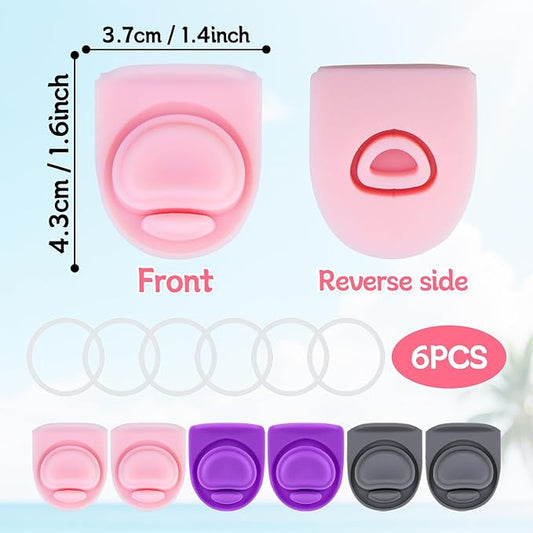 6 Sets Replacement Seal Gasket Stoppers for Owala Freesip 16oz 32oz Cap Mouth,Silicone O Sealing Ring Parts Water Bottle Top Lid Accessories for Owala Freesip 16/19/24/32/40oz(3 colors 1