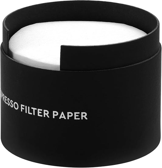 Normcore 58mm Espresso Paper Filters - Replacement Paper Filters Paper Coffee Filter with Storage Box Compatible with 58mm Portafilter Top of the Basket - 200 Sheets