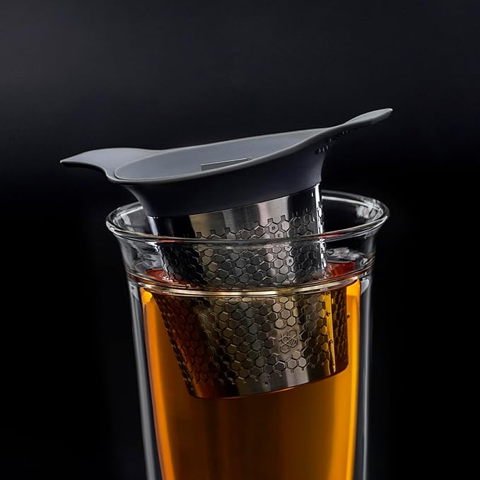 Tea Basket For Loose Tea Loose Leaf Tea Steeper For Loose Leaf Tea Stainless Tea Infuser Fine Mesh Tea Infuser Tea Filter Strainer Tea Diffusers For Loose Tea Brewer (Bee Still)