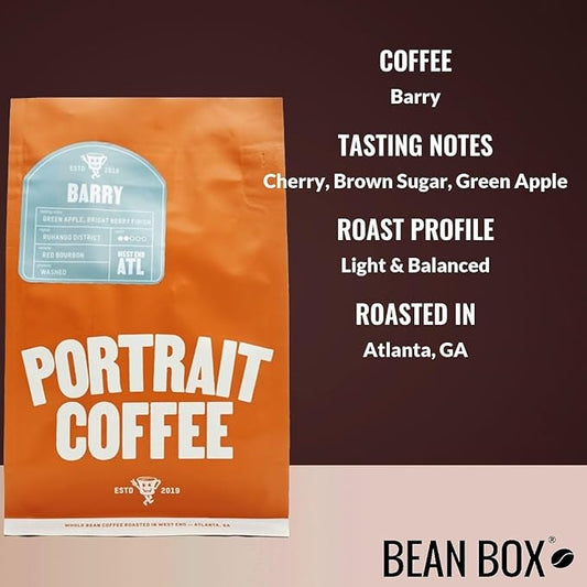 Barry - Roasted by Portrait Coffee - Whole Bean Coffee - 12 Ounce Bag
