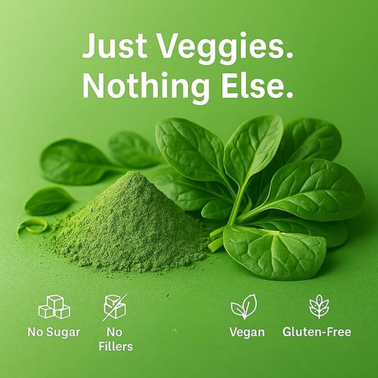 Confect Spinach Powder | Pure & Natural Vegetable Powder for Smoothies, Baking, Beverages, Juices, Tea & DIY Recipes | Vegan, Gluten-Free, No Added Sugar – 1 LB