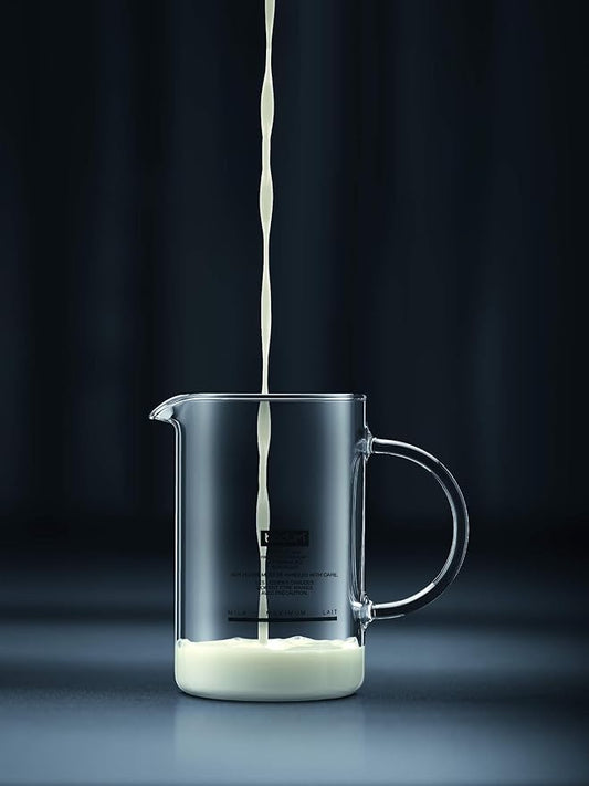 Bodum, Latteo Manual Milk Frother, 8 Ounce, Black