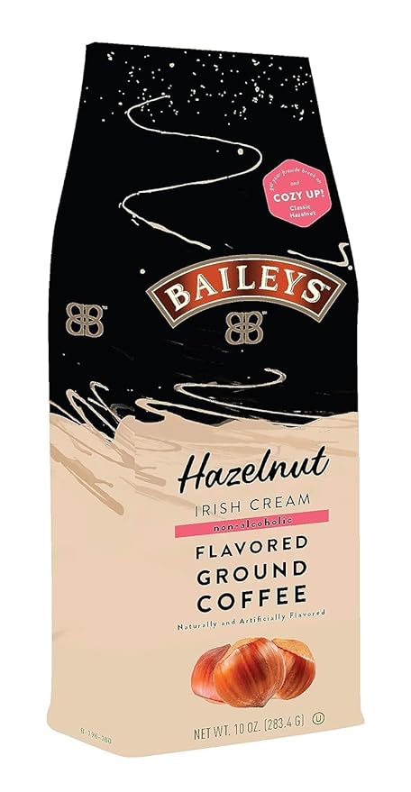 Baileys Hazelnut Irish Cream Flavored Medium Roasted Ground Coffee - 10 Ounce Bag (Pack of 6)
