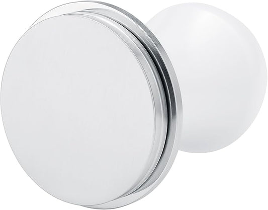 Normcore 57.5mm Coffee Tamper V4.1 Mini, Spring-Loaded with Click Feedback, 304 Stainless Steel Flat Base, Compatible with Lelit Anna Portafilter, White