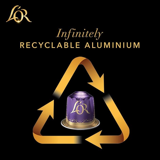 L'OR Espresso Capsules, 10 Count Forza, Single-Serve Aluminum Coffee Capsules Compatible with the L'OR BARISTA System & *Nespresso Original Machines, 10 Count (Pack of 1)