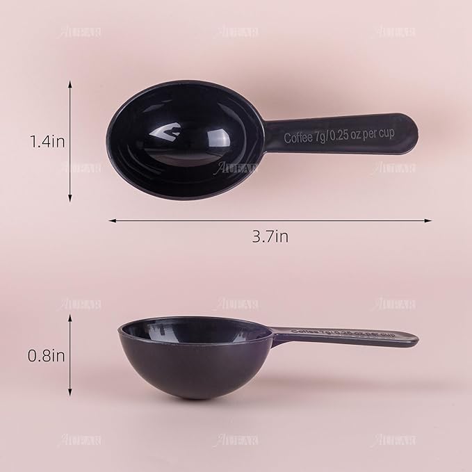 AUEAR, 10 Pack Tablespoon Coffee Scoop Plastic Measuring for Fruit Powder Seed Spices