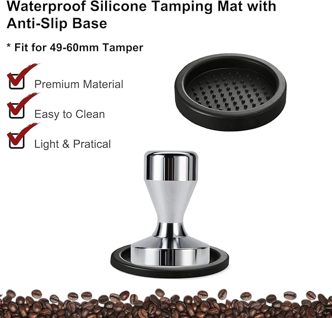 Espresso Accessories Kit 51mm Tamper: Espresso Tamper Kit, Coffee Tamper Set Espresso Kit | WDT Tool Espresso, Dosing Funnel, Tamper Mat Espresso Tools for Espresso Machines and 51mm Portafilters