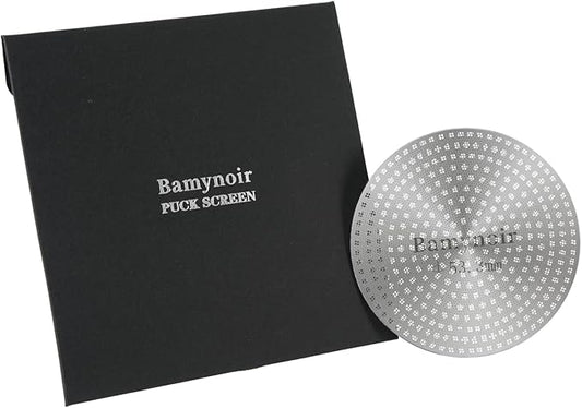 Espresso Puck Screen,53.3mm Puck Screen Compatible With Breville Portafilter 54mm,Mesh Plate For Espresso Coffee Filter Basket,0.65mm Thickness,150μm,Stainless Steel (1 Packs 53.3mm)