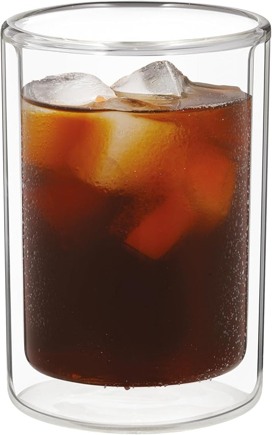 De'Longhi Double Wall Cold Brew Glass Small, (7.4fl oz/220ml) Set of 2