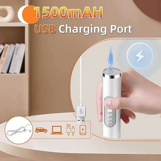 Handheld Milk Frother, 3 Heads , Milk Frother Rechargeable, 3 Speed Adjustable Coffee Mixer Electric Handheld, Electric Whisk With Stand for Powder Drinks,Rechargeable Frother with Stand