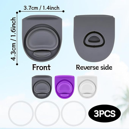 3 Sets Replacement Seal Stopper and O Ring Gasket Compatible with Owala FreeSip 24oz 32oz,Water Bottle Lid Insert Cap Rubber Seal Parts for Owala 16/19/24/32/40oz Mouth Piece Accessories Z3K7