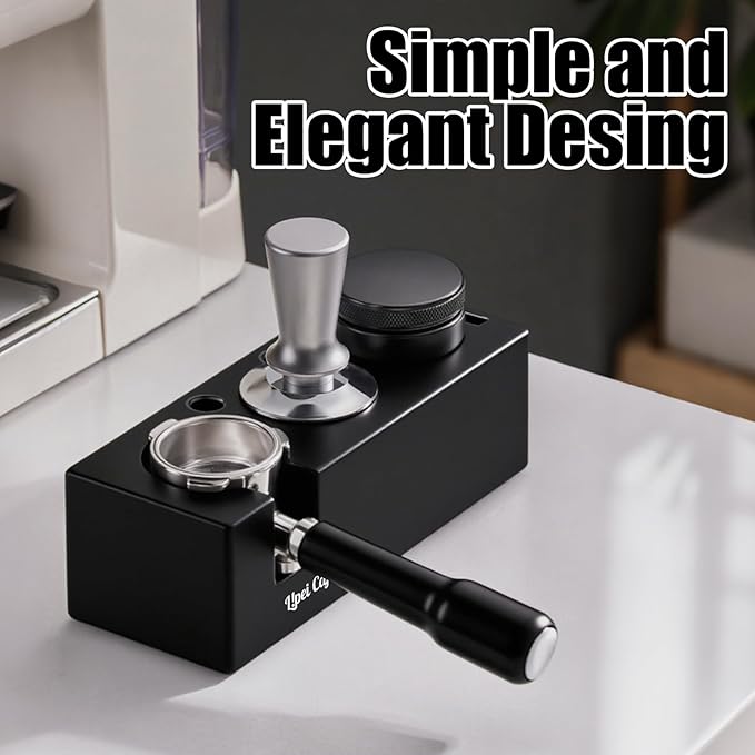 Espresso Tamping Station, Espresso Organizer Station Fit for 51/54/58mm Espresso Accessories, Plastic Espresso Station Coffee Tamper Station