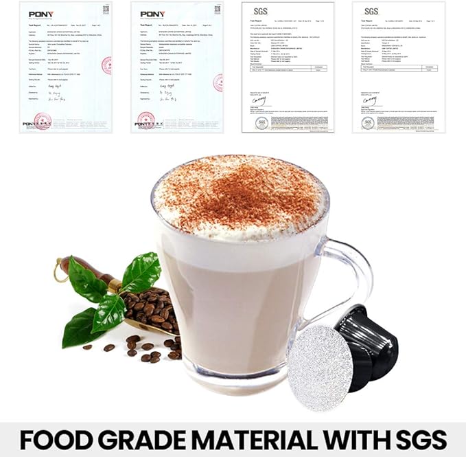 CAPMESSO Espresso Foils -Coffee Pod Seal Lids to Reusable Nespresso Capsules Refillable Pods Compatible with Nespresso Original Line Machines 120PCS/Package