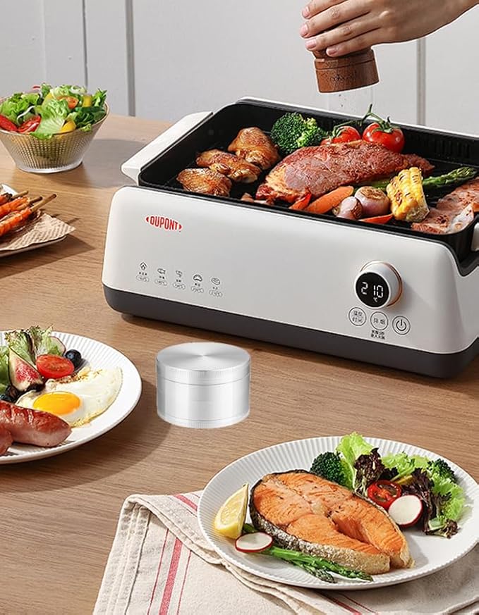 2.5-inch premium coffee Lapping bean jar | heavy-duty aluminum, non stick design, essential for the kitchen - silvery