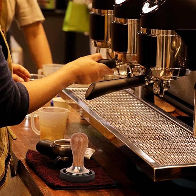 Y-Step 22 PCS Coffee Tamper Set, Espresso Accessories Kit Barista Kit, with Espresso Tamper 51mm, Frothing Pitcher, Tamper Mat, Latte Art Pen, Coffee Stirrer, Sandalwood Tamper for Espresso Machine