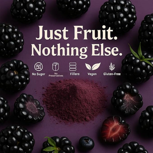 Confect Blackberry Powder | Pure & Natural Fruit Powder for Smoothies, Baking, Beverages, Juices, Tea & DIY Recipes | Vegan, Gluten-Free, No Added Sugar – 3.5 OZ