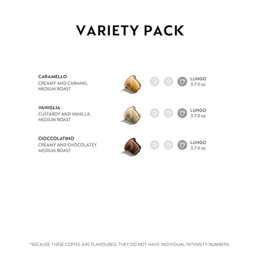 Nespresso Capsules Original, Barista Flavored Pack, 50 Count Espresso Coffee Pods