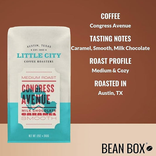 Congress Avenue - Roasted by Little City Coffee Roasters - Freshly Ground Coffee - 12 Ounce Bag