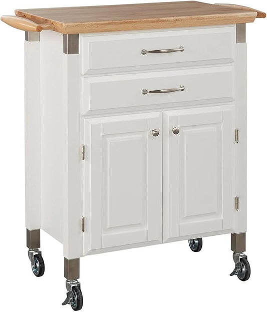 homestyles Dolly Madison Off-White Kitchen Cart