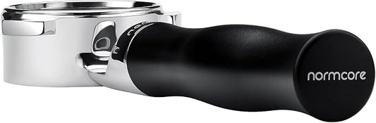 Normcore 54mm Flat Naked Bottomless Portafilter with Built-in High Extraction Basket Fits 54mm Breville Sage Solis Barista Machines