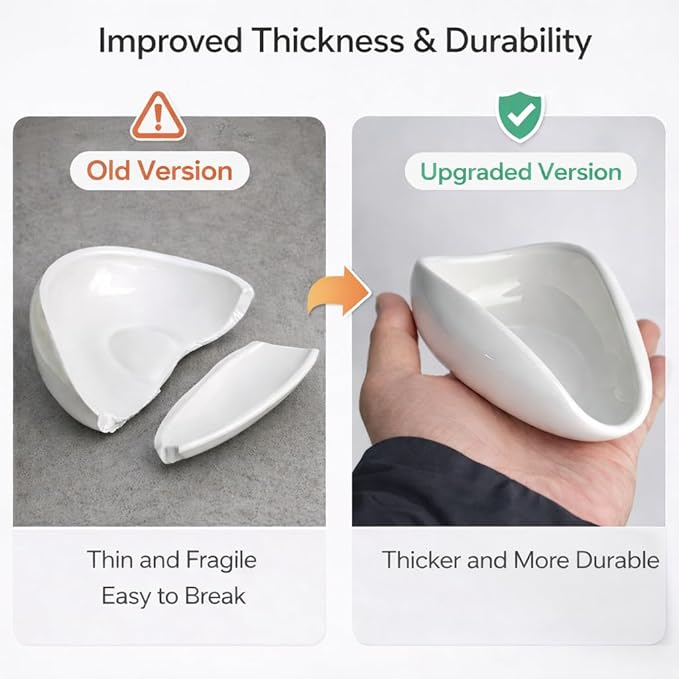 Ulirds Coffee Beans Dosing Cup,Weigh Coffee Bean Container,Pure White Ceramic Tea Vessel,Loose Tea and Flower Petals Tea Set,Well Made Cha He