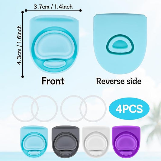 4 Sets Replacement Seal Gasket Stoppers for Owala Freesip Cap Mouth,Silicone O Sealing Ring Parts Water Bottle Top Lid Accessories for Owala Freesip 16/19/24/32/40oz(4 Colors 11)