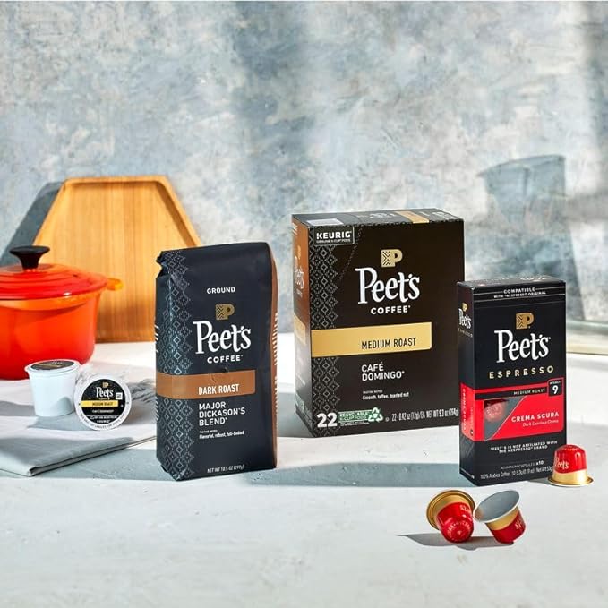 Peet's Coffee, Medium Roast Keurig K-Cup Pods - Big Bang 10 Count (1 Box of 10 Pods)