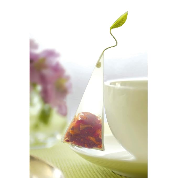Tea Forte Premium Petite Presentation Box Gift Set Sampler, 10 Count, 2 of Each Blend Individually Wrapped Handcrafted Pyramid Infuser Bags, Herbal Retreat Tea